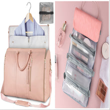 Load image into Gallery viewer, Womens Large Capacity Travel Duffle Bag  Folding Suit Bag Waterproof Clothes Handbag Totes
