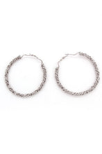 Load image into Gallery viewer, SOPHISTICATED TWISTED TEXTURED HOOPS
