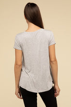 Load image into Gallery viewer, Flowy Round Hem Rayon Short Sleeve Top
