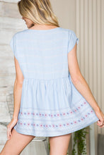 Load image into Gallery viewer, Border Print Baby Doll Tunic
