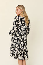 Load image into Gallery viewer, Double Take Full Size Printed Ruffle Hem Dress with Pocket
