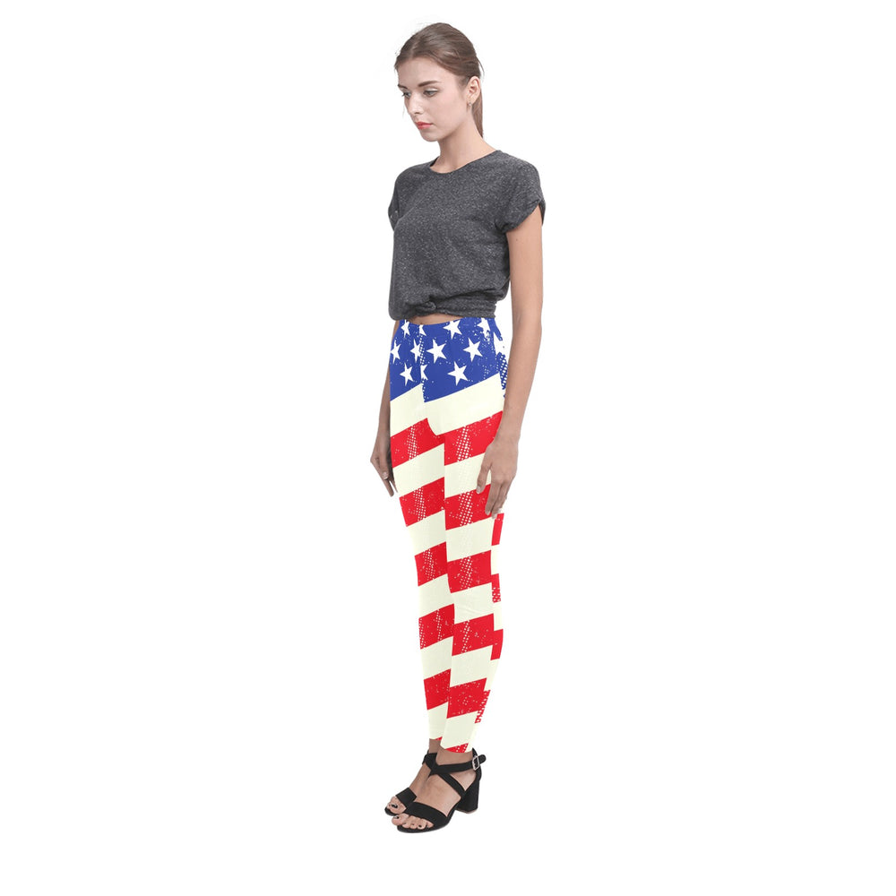 Ti Amo I love you - Exclusive Brand - Flag- Womens Leggings - Sizes XS-3XL