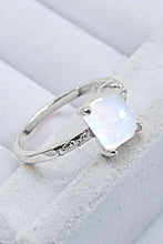 Load image into Gallery viewer, Square Moonstone Ring
