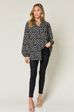 Load image into Gallery viewer, Double Take Full Size Leopard Long Sleeve Blouse
