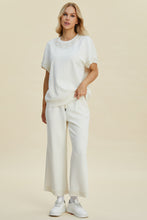 Load image into Gallery viewer, Double Take Full Size Pearl Detail Round Neck Top and Pants Set
