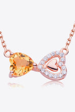 Load image into Gallery viewer, Citrine Heart 925 Sterling Silver Necklace
