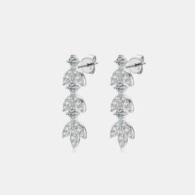 Load image into Gallery viewer, 925 Sterling Silver Moissanite Leaf Earrings
