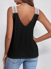 Load image into Gallery viewer, Full Size Lace Detail V-Neck Tank
