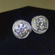 Load image into Gallery viewer, 6 Carat Moissanite 925 Sterling Silver Earrings
