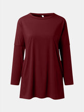 Load image into Gallery viewer, Full Size Round Neck Long Sleeve T-Shirt
