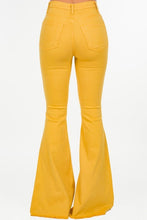 Load image into Gallery viewer, Bell Bottoms in Mustard- Inseam 32
