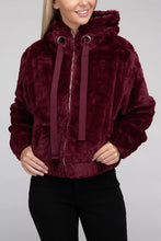 Load image into Gallery viewer, Fluffy Zip-Up Teddy Hoodie
