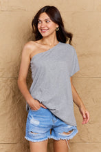 Load image into Gallery viewer, Ninexis in My Groove One Shoulder Loose Top
