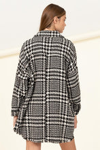 Load image into Gallery viewer, Cool Comeback Houndstooth Pattern Shacket

