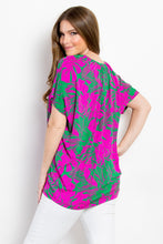 Load image into Gallery viewer, Be Stage Contrast Printed Short Sleeve Top
