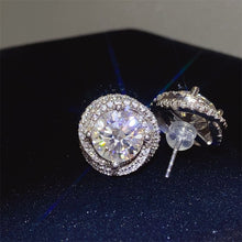 Load image into Gallery viewer, 6 Carat Moissanite 925 Sterling Silver Earrings
