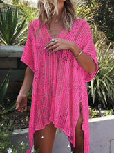 Load image into Gallery viewer, Cutout V-Neck Cover-Up with Tassel
