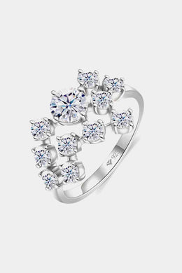 1.2 Carat Moissanite 925 Sterling Silver Ring Ti Amo I love you