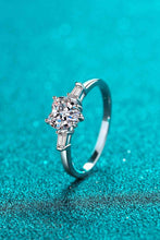 Load image into Gallery viewer, 1.2 Carat Moissanite Heart Ring Ti Amo I love you
