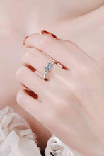 Load image into Gallery viewer, 1.2 Carat Moissanite Heart Ring Ti Amo I love you
