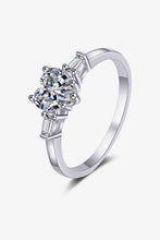 Load image into Gallery viewer, 1.2 Carat Moissanite Heart Ring Ti Amo I love you
