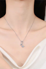 Load image into Gallery viewer, 1.3 Carat Moissanite 925 Sterling Silver Necklace Ti Amo I love you
