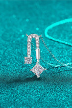 Load image into Gallery viewer, 1.3 Carat Moissanite 925 Sterling Silver Necklace Ti Amo I love you
