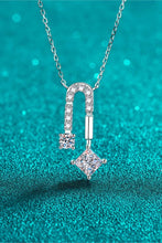 Load image into Gallery viewer, 1.3 Carat Moissanite 925 Sterling Silver Necklace Ti Amo I love you
