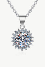 Load image into Gallery viewer, 1 Carat - 925 Sterling Silver Moissanite Pendant Necklace Ti Amo I love you
