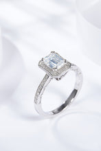 Load image into Gallery viewer, 1 Carat Moissanite 925 Sterling Silver Halo Ring Ti Amo I love you
