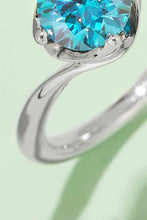 Load image into Gallery viewer, 1 Carat Moissanite 925 Sterling Silver Solitaire Ring Ti Amo I love you
