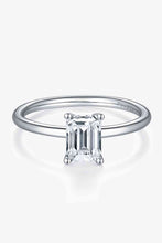 Load image into Gallery viewer, 1 Carat Moissanite 925 Sterling Silver Solitaire Ring Ti Amo I love you
