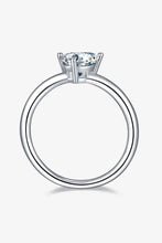 Load image into Gallery viewer, 1 Carat Moissanite 925 Sterling Silver Solitaire Ring Ti Amo I love you
