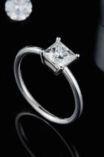 Load image into Gallery viewer, 1 Carat Moissanite 925 Sterling Silver Solitaire Ring Ti Amo I love you
