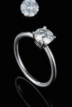 Load image into Gallery viewer, 1 Carat Moissanite 925 Sterling Silver Solitaire Ring Ti Amo I love you
