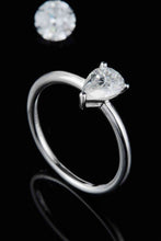 Load image into Gallery viewer, 1 Carat Moissanite 925 Sterling Silver Solitaire Ring Ti Amo I love you
