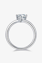 Load image into Gallery viewer, 1 Carat Moissanite 925 Sterling Silver Solitaire Ring Ti Amo I love you
