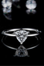 Load image into Gallery viewer, 1 Carat Moissanite 925 Sterling Silver Solitaire Ring Ti Amo I love you
