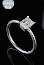 Load image into Gallery viewer, 1 Carat Moissanite 925 Sterling Silver Solitaire Ring Ti Amo I love you
