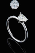 Load image into Gallery viewer, 1 Carat Moissanite 925 Sterling Silver Solitaire Ring Ti Amo I love you
