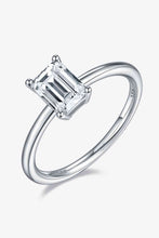 Load image into Gallery viewer, 1 Carat Moissanite 925 Sterling Silver Solitaire Ring Ti Amo I love you
