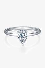 Load image into Gallery viewer, 1 Carat Moissanite 925 Sterling Silver Solitaire Ring Ti Amo I love you
