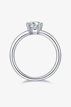 Load image into Gallery viewer, 1 Carat Moissanite 925 Sterling Silver Solitaire Ring Ti Amo I love you
