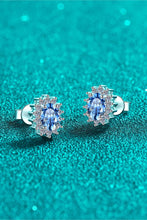 Load image into Gallery viewer, 1 Carat Moissanite 925 Sterling Silver Stud Earrings Ti Amo I love you
