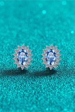 Load image into Gallery viewer, 1 Carat Moissanite 925 Sterling Silver Stud Earrings Ti Amo I love you
