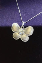 Load image into Gallery viewer, 1 Carat Moissanite Butterfly Pendant Necklace Ti Amo I love you
