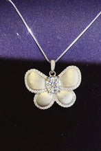 Load image into Gallery viewer, 1 Carat Moissanite Butterfly Pendant Necklace Ti Amo I love you
