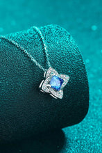 Load image into Gallery viewer, 1 Carat Moissanite Floral Pendant Necklace Ti Amo I love you
