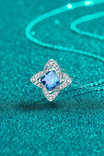 Load image into Gallery viewer, 1 Carat Moissanite Floral Pendant Necklace Ti Amo I love you
