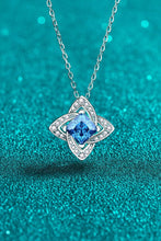 Load image into Gallery viewer, 1 Carat Moissanite Floral Pendant Necklace Ti Amo I love you
